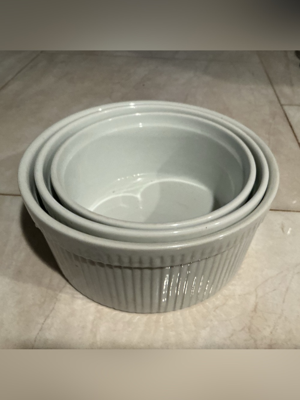 Apilco Porcelain Soufflé Nested Set -Oven Safe
